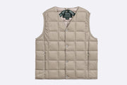 Taion Kids V-Neck Button Down Vest Brown